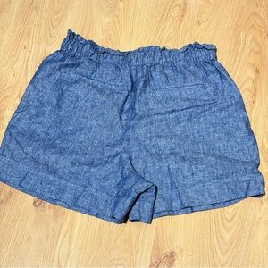 Uniqlo Women's Shorts Blue Drawstring Elastic Waist and Pockets